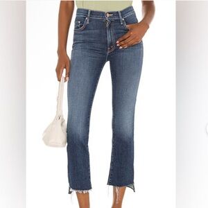 MOTHER The Insider Crop Step Fray Denim Jean size 24